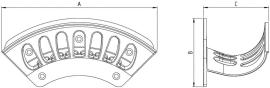 Wandschlauchhalter M Form Produktbild