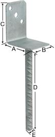 SST Pfostenhalter PBE60G-B SIMPSON Strong-Tie Produktbild