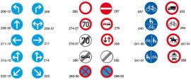 Verkehrszeichen, Ronden, Vz-Nr.: 208 bis 241 Produktbild