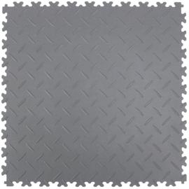 Bodenfliese PVC, dunkelgrau, diamantprofil, 4mm, 505x505mm Produktbild