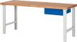 Werkbank 7001 B2000xT700xH790-1140mm 1xSchublade 150 RAL7035 / RAL5010 Produktbild img1 S