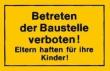 Verbotsschild 300x200mm Betreten der Baustelle ve Produktbild img1 S
