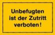 Verbotsschild 250x150mm Unbefugten ist der Zutrit Produktbild img1 S