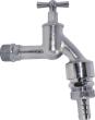 MS Auslaufventil Knebelgriff, Chrom matt, 1/2"AG x 3/4"AG x 1/2"T, Rohrbelüfür , Rückflund verh. Produktbild img1 S