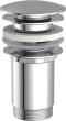 Druckknopf-Ablaufventil mit Überlauf, Chrom, 1 1/4" Produktbild