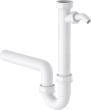 KS Spültisch-Röhrensiphon Weiß, 1 1/2"IG x 40 mm, mit 3/4" Geräteanschluss Produktbild