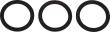 Siphon Flachdichtung Silikon, 35 x 45 x 2 mm für 1 1/2" (3x) Produktbild