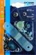Druckknopf "Anorak" (SB) MS-vernickelt 15,0mm a 8St PÖSAMO Produktbild