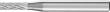 Frässtift HM zylindrisch 0413 4 6mm 4x13mm Pferd Produktbild img1 S