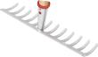 Gartenrechen 14 Zinken Arbeitsbreite 360 mm Ideal Produktbild