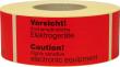 Hinweis Etiketten Senitive electronic Produktbild