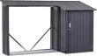 Kombi Holzunterstandund Ga rtengeräteraum270 x 105 x 130/158 cm tikel Produktbild