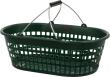 Gartenkorb 15 kg, grün, oval mit Doppelklappbügel Produktbild