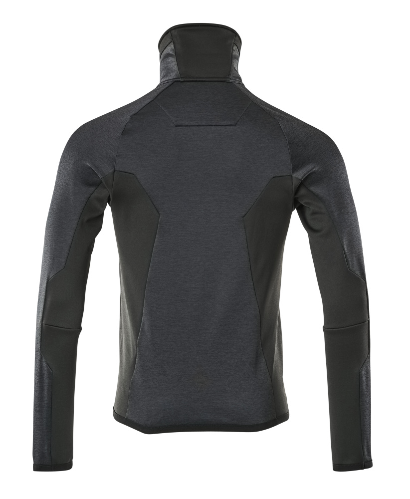 Fleecepullover mit Reißverschluss Microfleecejacke Größe 3XL, schwarzblau/schwarz Produktbild img3 L