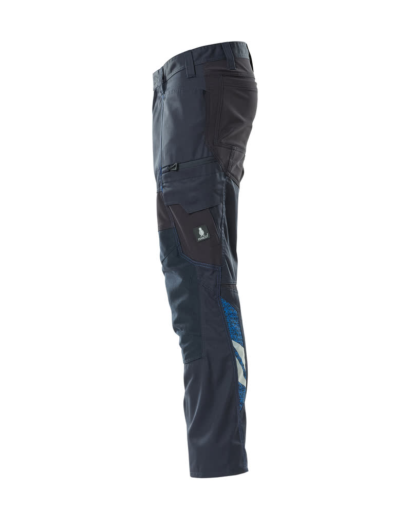 Hose mit Knietaschen, Stretch-Einsätze Hose Größe 90C51, schwarzblau Produktbild img2 L
