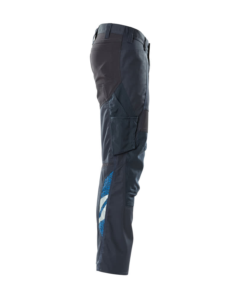 Hose mit Knietaschen, Stretch-Einsätze Hose Größe 90C51, schwarzblau Produktbild img4 L