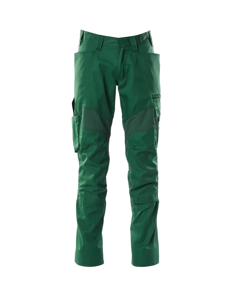 Hose mit Knietaschen, Stretch-Einsätze Hose Größe 90C49, grün Produktbild img1 L