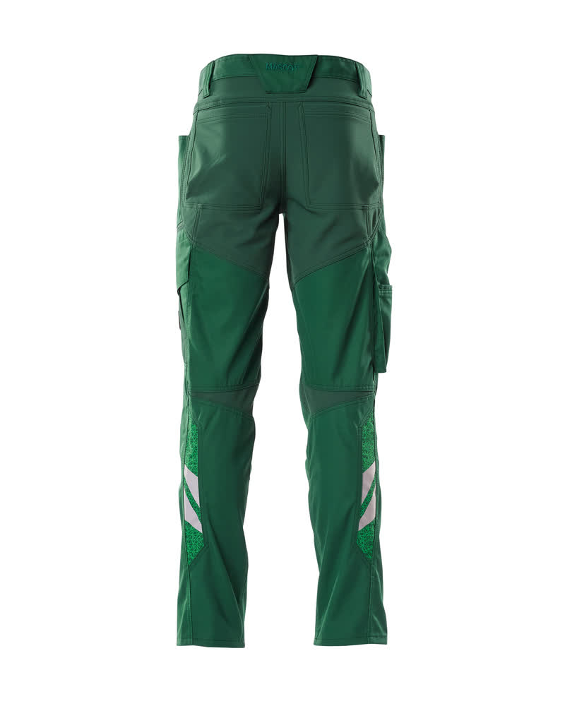 Hose mit Knietaschen, Stretch-Einsätze Hose Größe 90C49, grün Produktbild img3 L