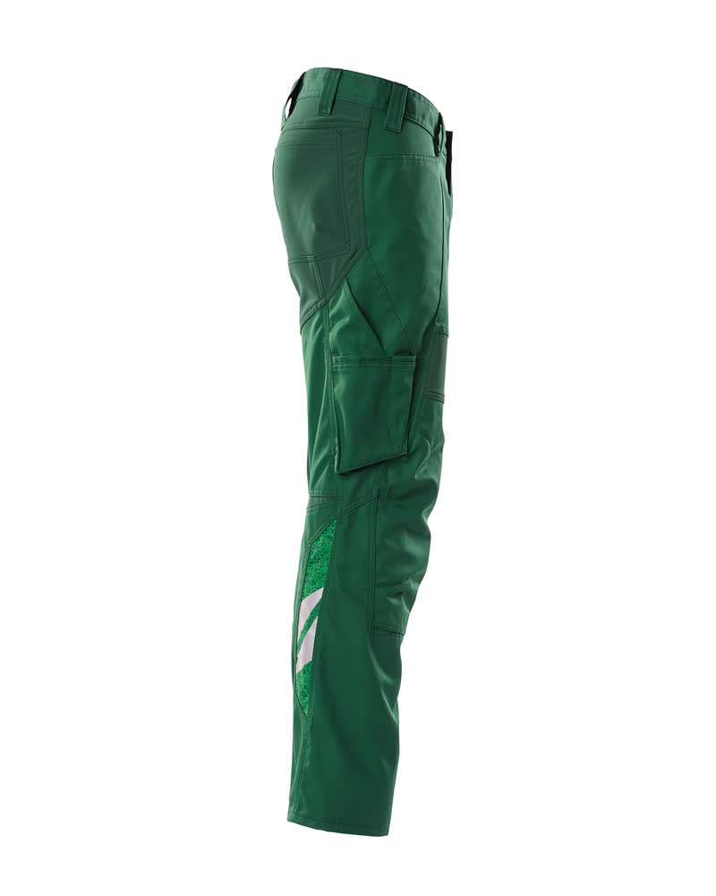 Hose mit Knietaschen, Stretch-Einsätze Hose Größe 90C49, grün Produktbild img4 L