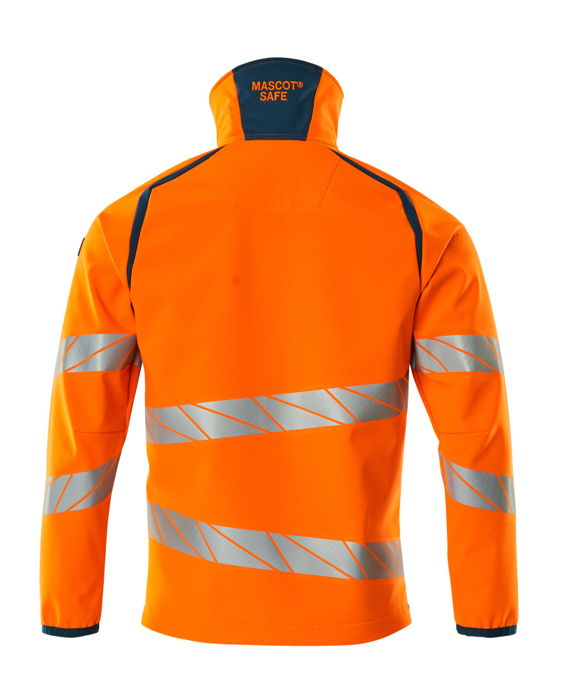 Soft Shell Jacke Soft Shell Jacke Größe 5XL, hi-vis orange/dunkelpetroleum Produktbild img3 L