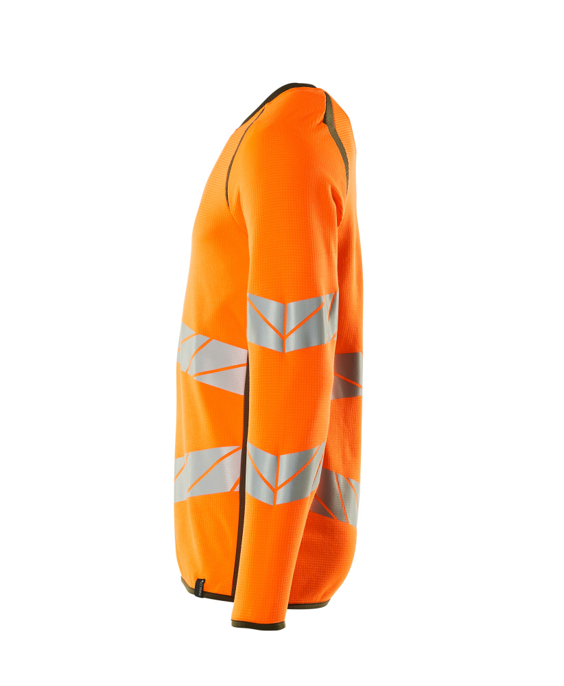 Sweatshirt, moderne Passform Sweatshirt Größe 5XLONE, hi-vis orange/moosgrün Produktbild img2 L