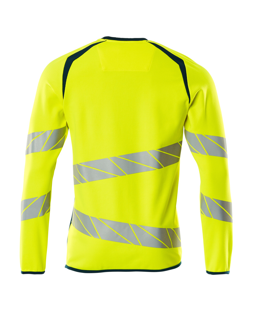 Sweatshirt, moderne Passform Sweatshirt Größe 2XLONE, hi-vis gelb/dunkelpetroleum Produktbild img3 L