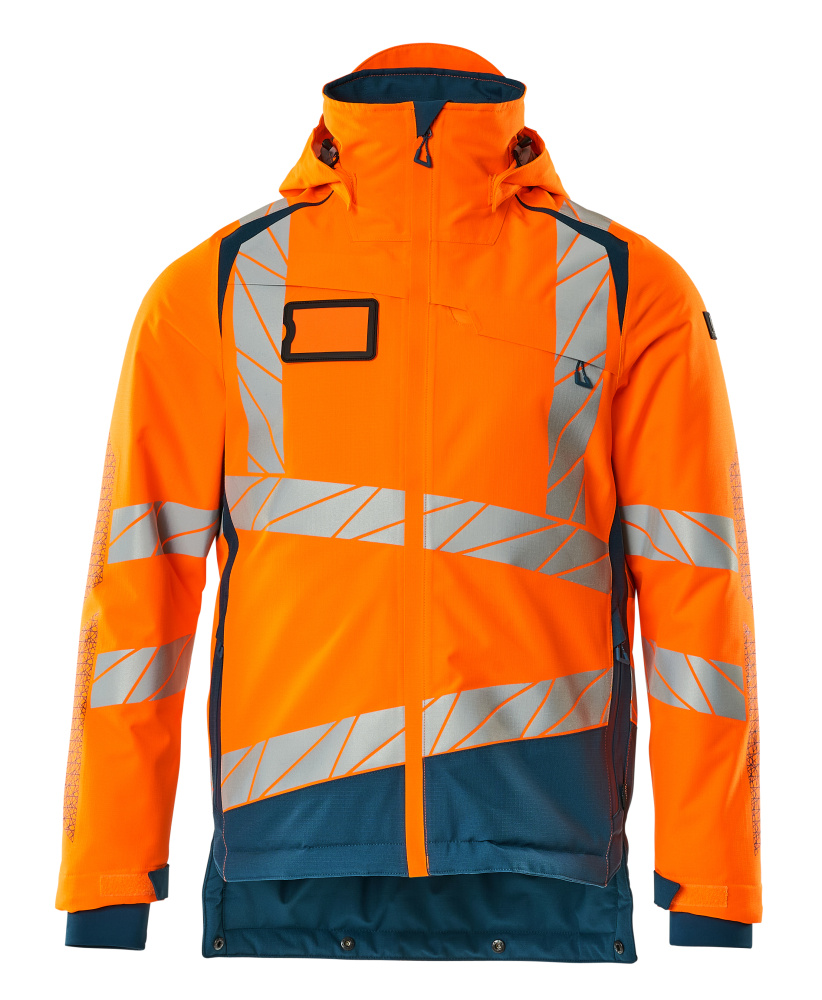 Winterjacke mit CLIMASCOT®-Futter Winterjacke Größe L, hi-vis orange/dunkelpetroleum Produktbild img1 L