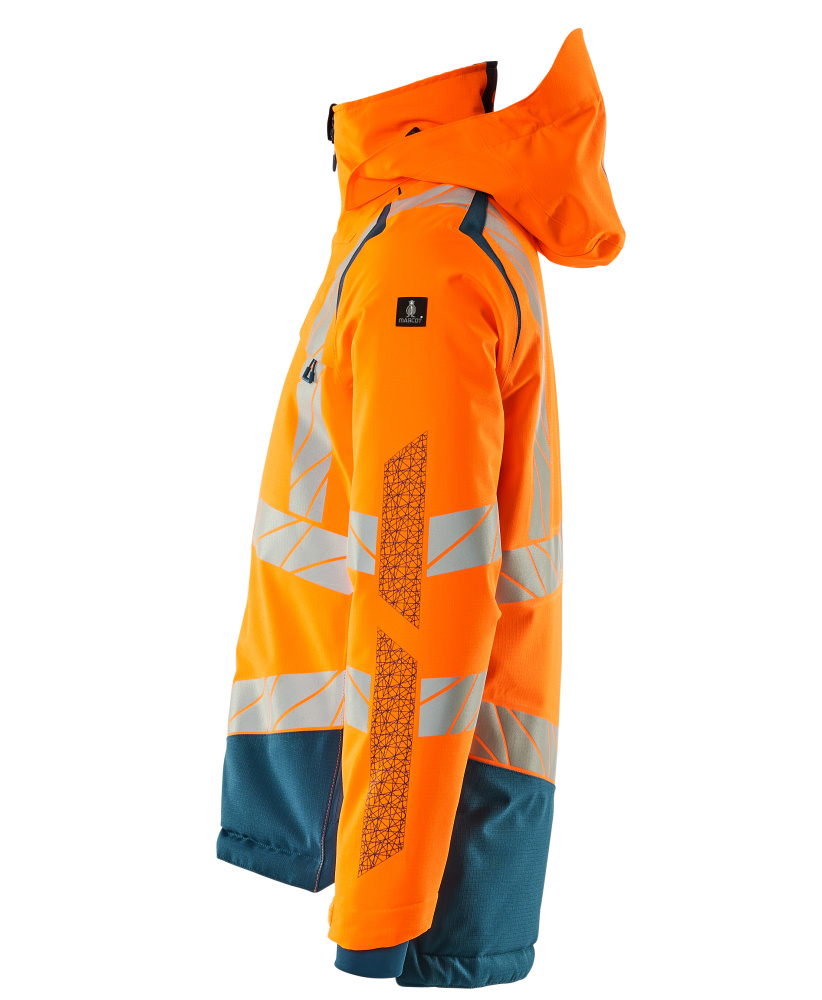 Winterjacke mit CLIMASCOT®-Futter Winterjacke Größe L, hi-vis orange/dunkelpetroleum Produktbild img2 L