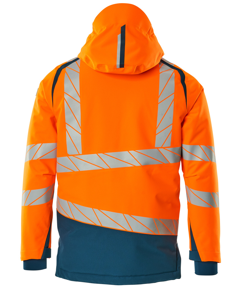 Winterjacke mit CLIMASCOT®-Futter Winterjacke Größe L, hi-vis orange/dunkelpetroleum Produktbild img3 L
