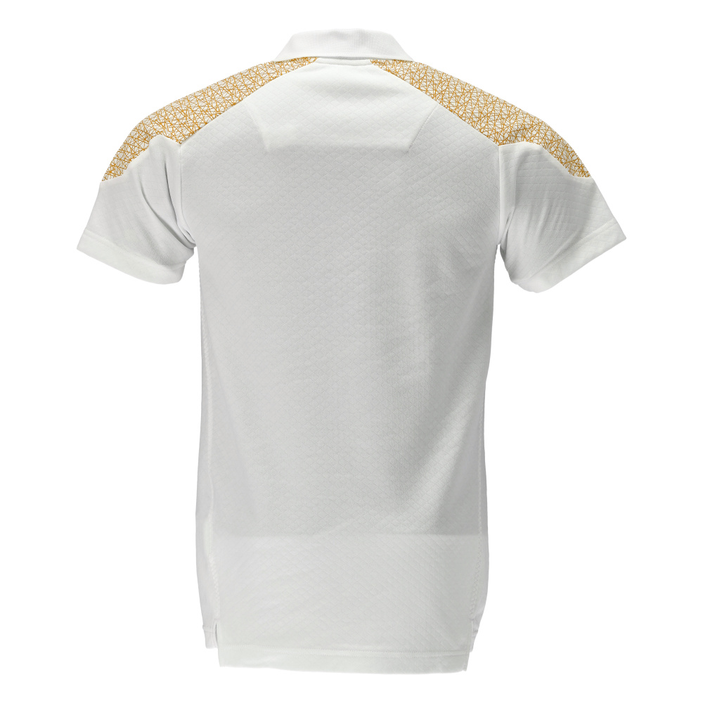 Polo-Shirt, Kurzarm Polo-shirt Größe XL, weiss/currygelb Produktbild img3 L