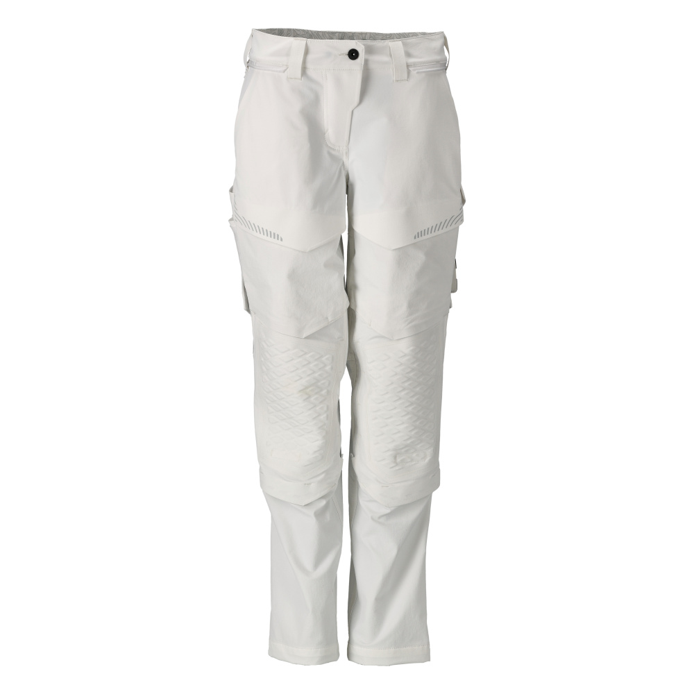 Hose mit Knietaschen, Damen, Maler Hose Größe 76C42, weiss Produktbild img1 L