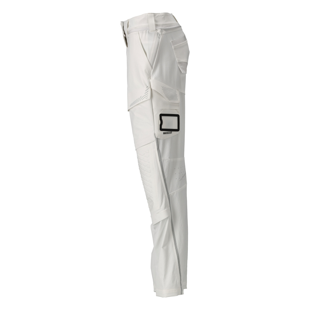 Hose mit Knietaschen, Damen, Maler Hose Größe 76C42, weiss Produktbild img2 L