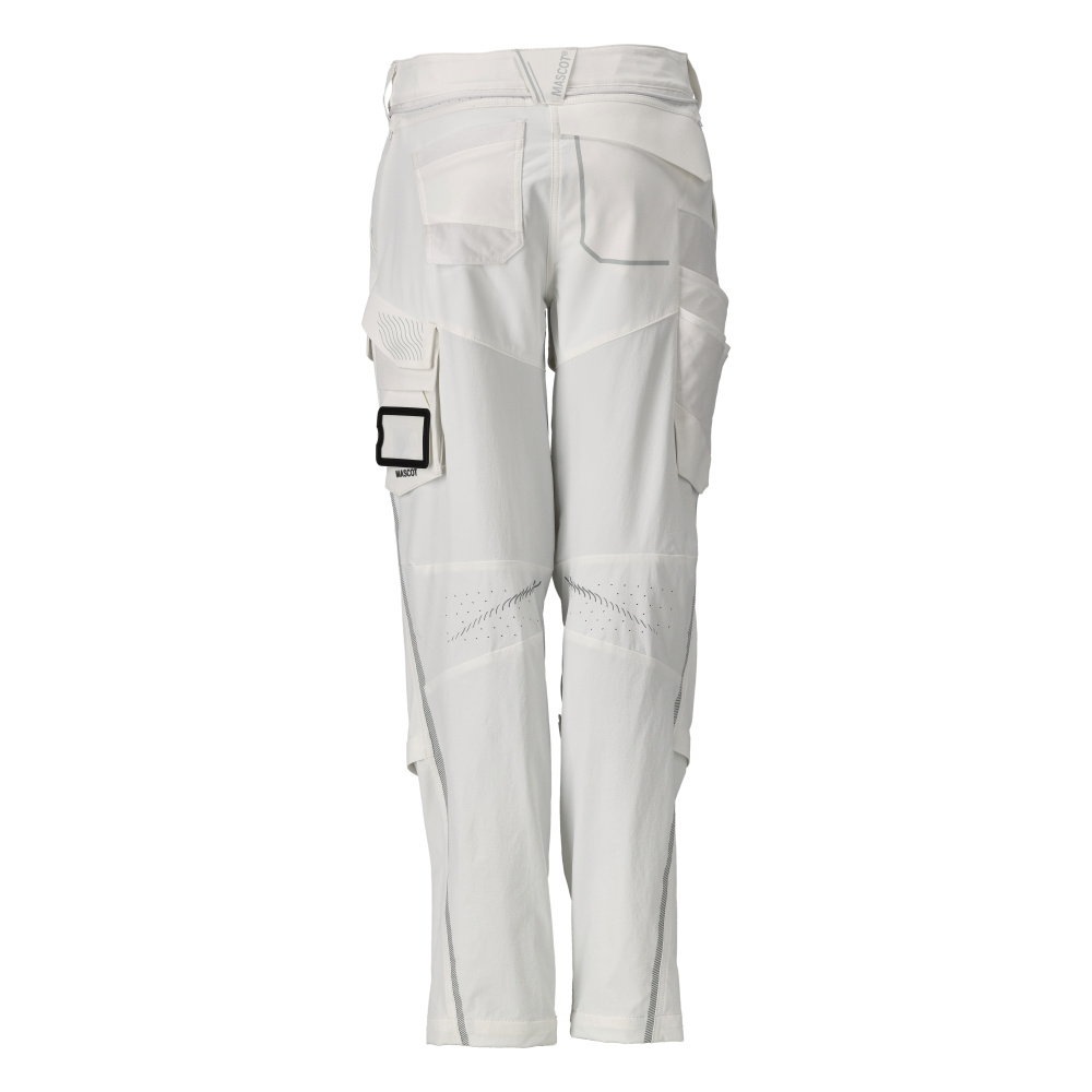 Hose mit Knietaschen, Damen, Maler Hose Größe 76C42, weiss Produktbild img3 L