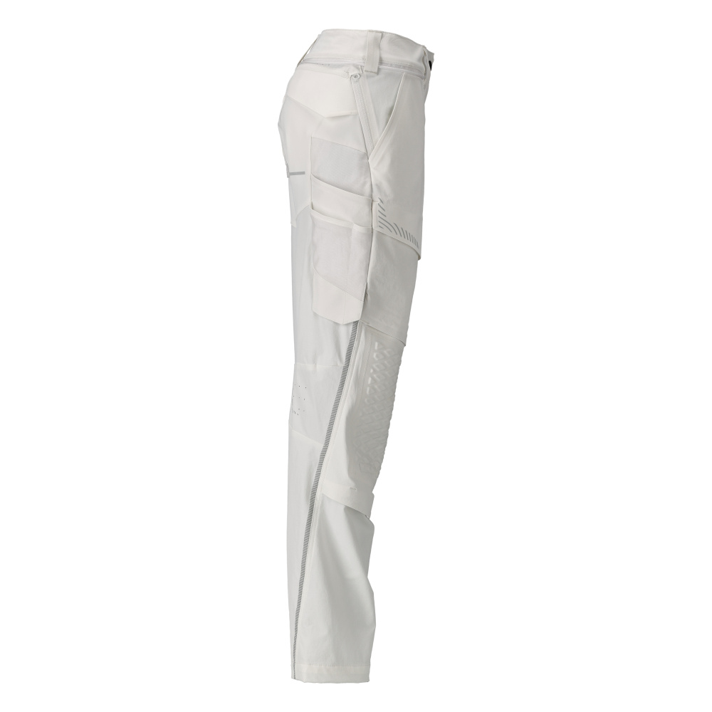 Hose mit Knietaschen, Damen, Maler Hose Größe 76C42, weiss Produktbild img4 L