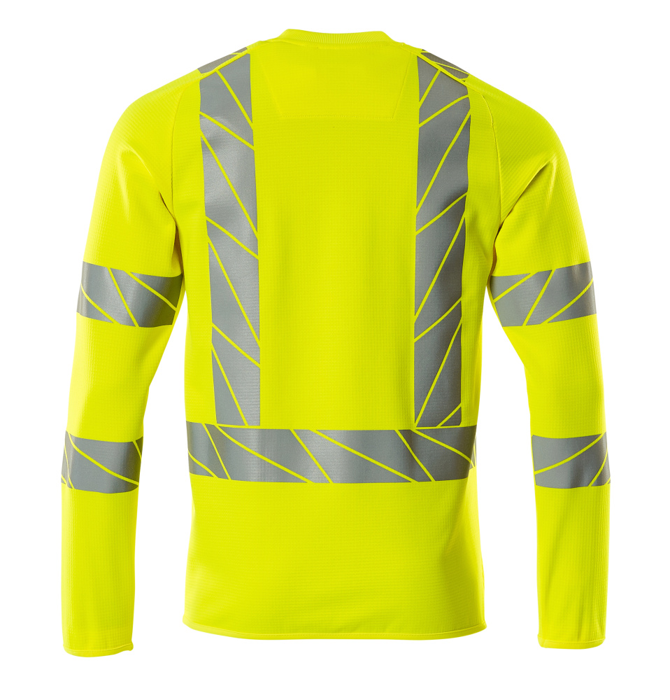 Sweatshirt, moderne Passform Sweatshirt Größe S, hi-vis gelb Produktbild img3 L