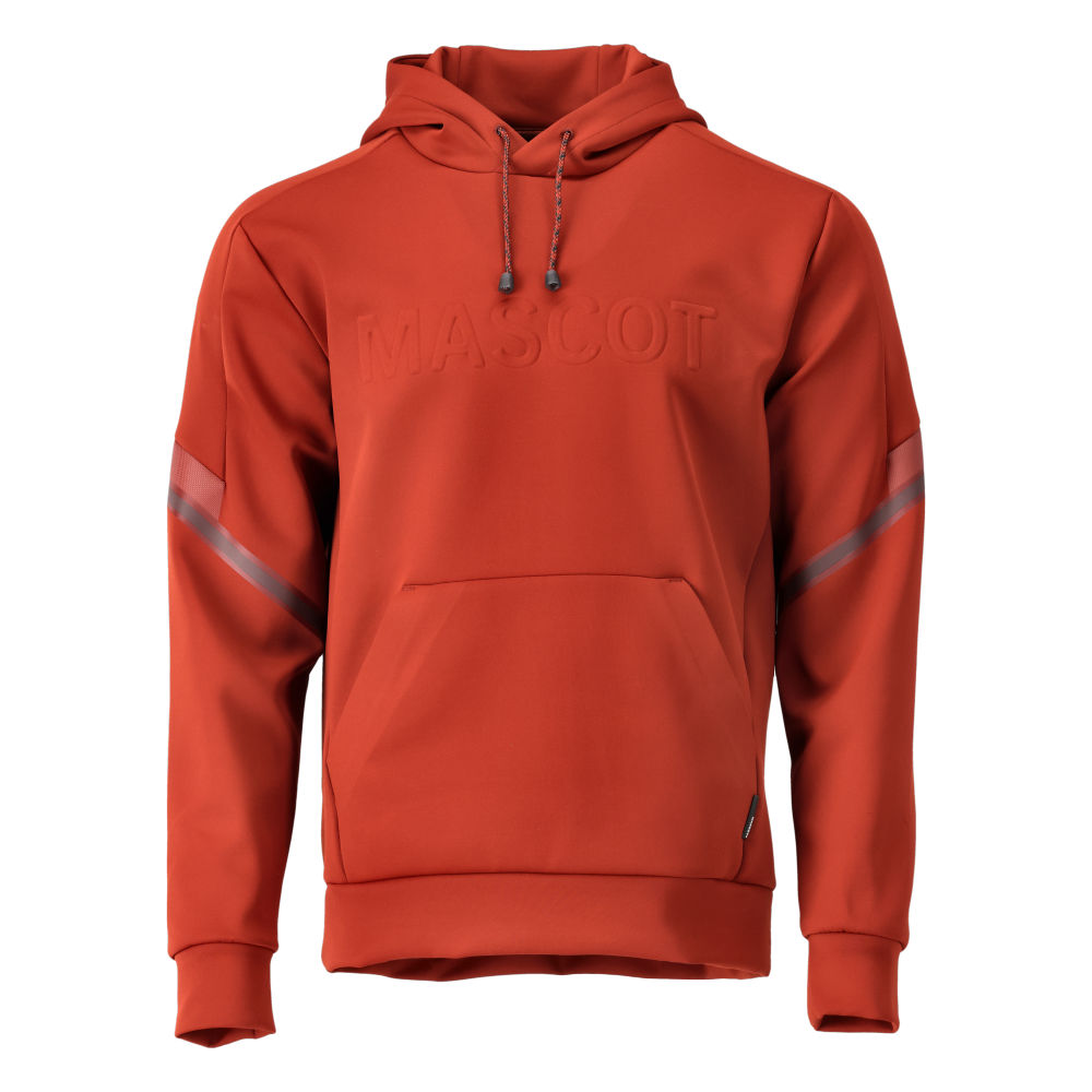 Fleece Kapuzensweatshirt mit MASCOT-Logo Kapuzensweatshirt Größe 2XL, Herbstrot Produktbild img1 L