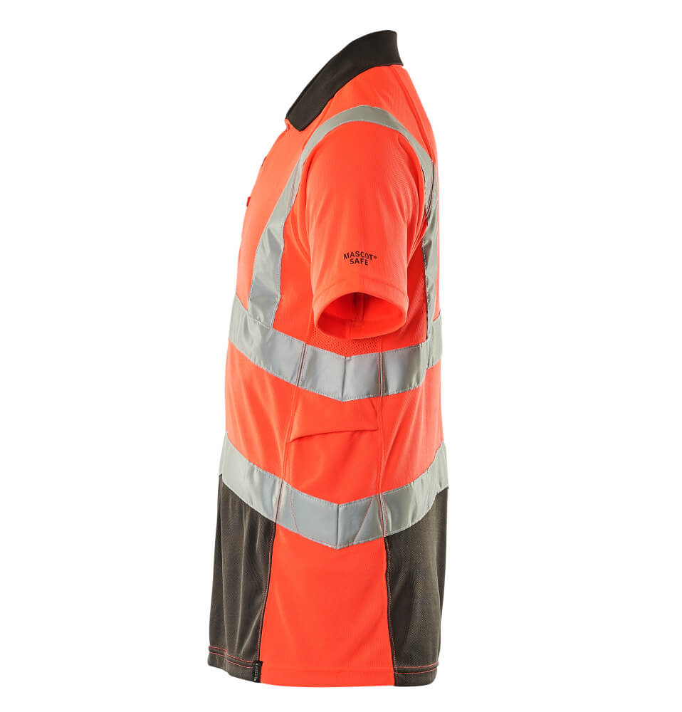 MASCOT® Anadia Polo-shirt Größe 2XL, hi-vis rot/dunkelanthrazit Produktbild img2 L