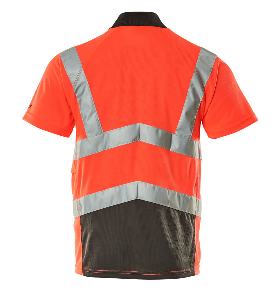 MASCOT® Anadia Polo-shirt Größe 2XL, hi-vis rot/dunkelanthrazit Produktbild img3 L