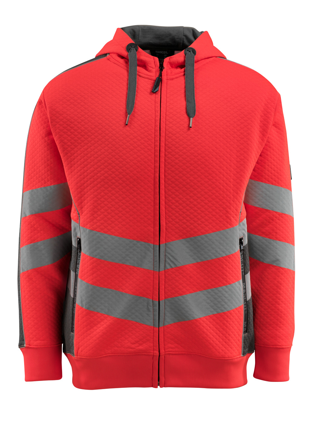 MASCOT® Corby Kapuzensweatshirt Größe 4XL, hi-vis rot/dunkelanthrazit Produktbild img1 L