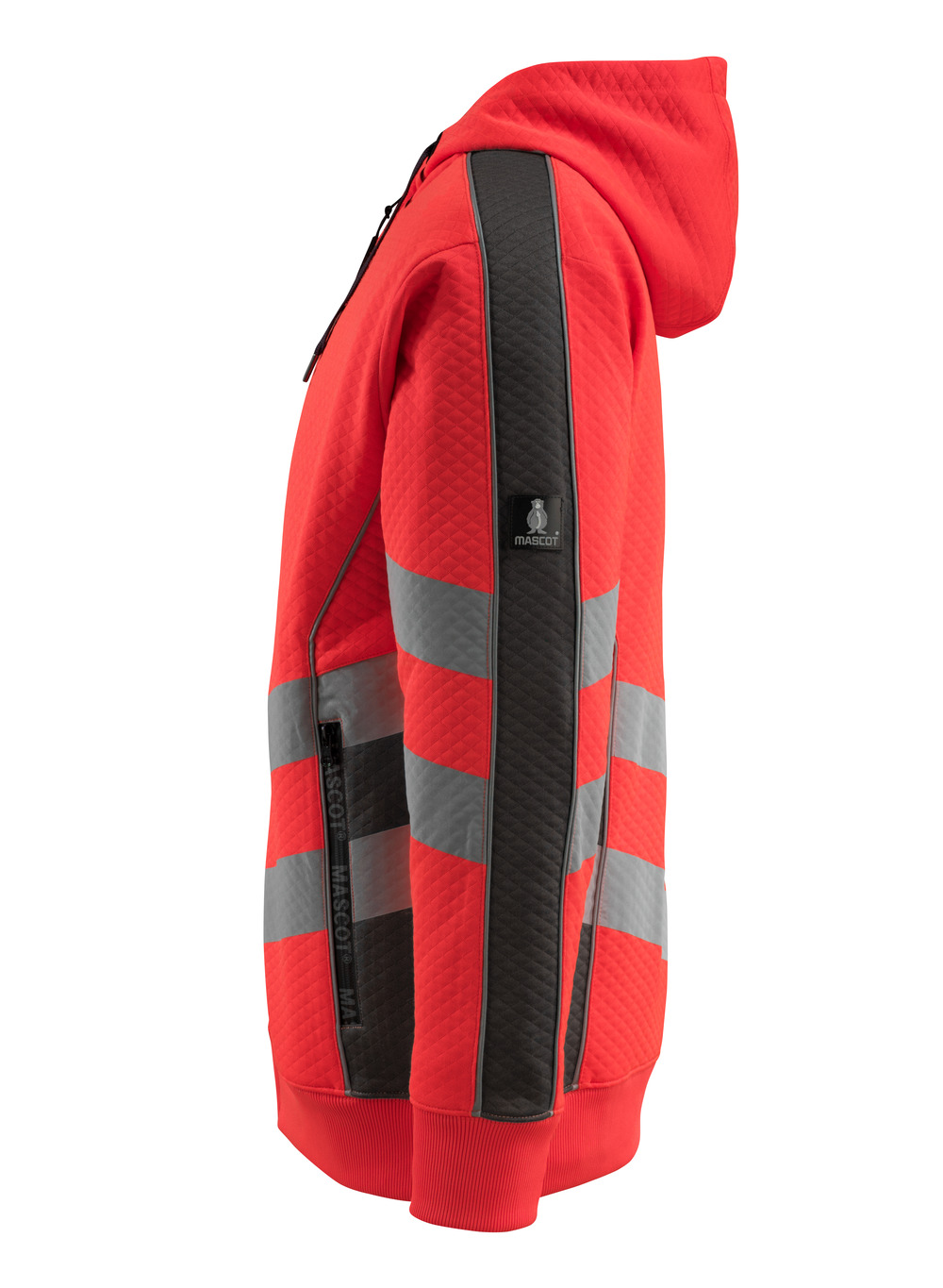 MASCOT® Corby Kapuzensweatshirt Größe 4XL, hi-vis rot/dunkelanthrazit Produktbild img2 L