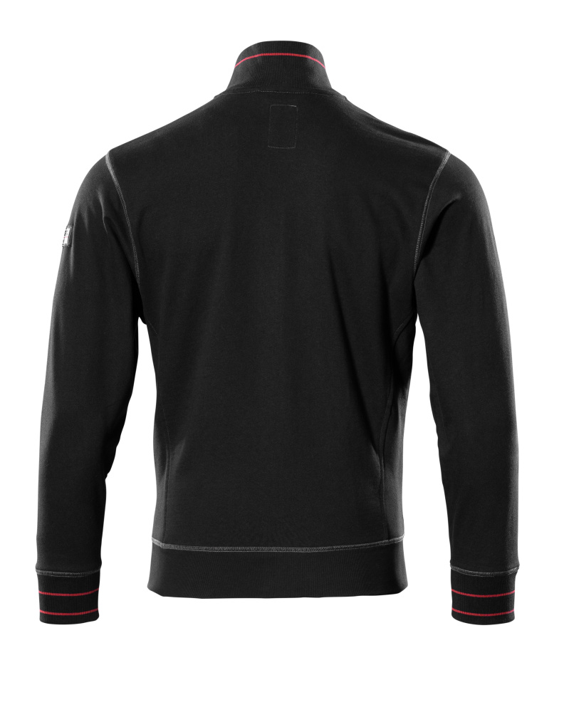 MASCOT® Chania Sweatshirt mit Reißverschluss Größe 3XL, schwarz Produktbild img3 L