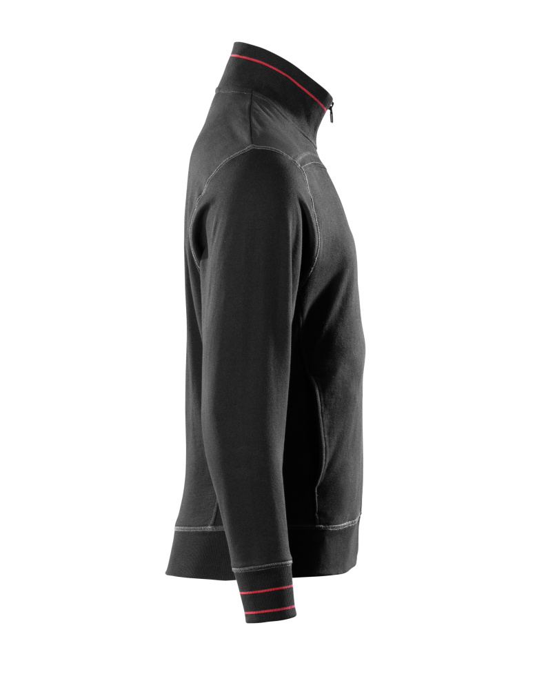 MASCOT® Chania Sweatshirt mit Reißverschluss Größe 3XL, schwarz Produktbild img4 L