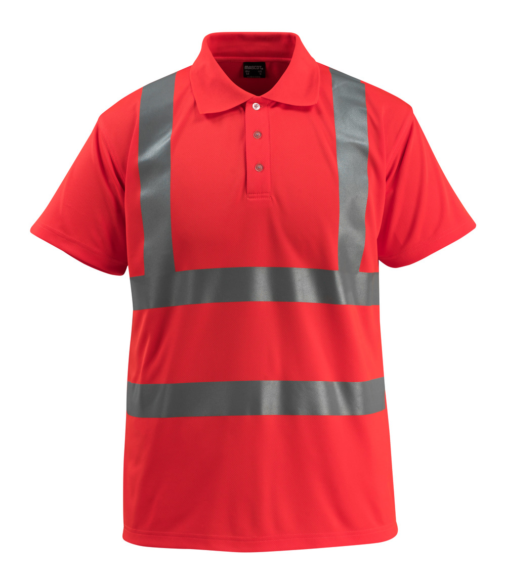 MASCOT® Bowen Polo-shirt Größe 2XL, hi-vis rot Produktbild img1 L