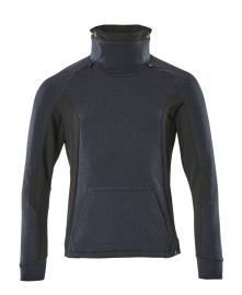 Sweatshirt mit regulierbaren Stehkragen