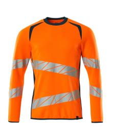 Sweatshirt, moderne Passform Sweatshirt Größe 4XLONE, hi-vis orange/dunkelpetroleum Produktbild