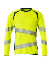 Sweatshirt, moderne Passform Sweatshirt Größe 2XLONE, hi-vis gelb/dunkelpetroleum Produktbild