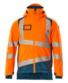 Winterjacke mit CLIMASCOT®-Futter Winterjacke Größe 5XL, hi-vis orange/dunkelpetroleum Produktbild
