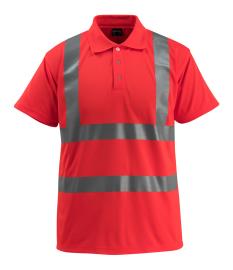 MASCOT® Bowen Polo-shirt Größe XL, hi-vis rot Produktbild