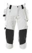 Dreiviertel-Hose, Hängetaschen, Stretch Dreiviertel-Hose Größe C42, weiss Produktbild