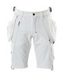 Shorts,abnehmbaren Hängetaschen,Stretch Handwerkershorts Größe C42, weiss Produktbild